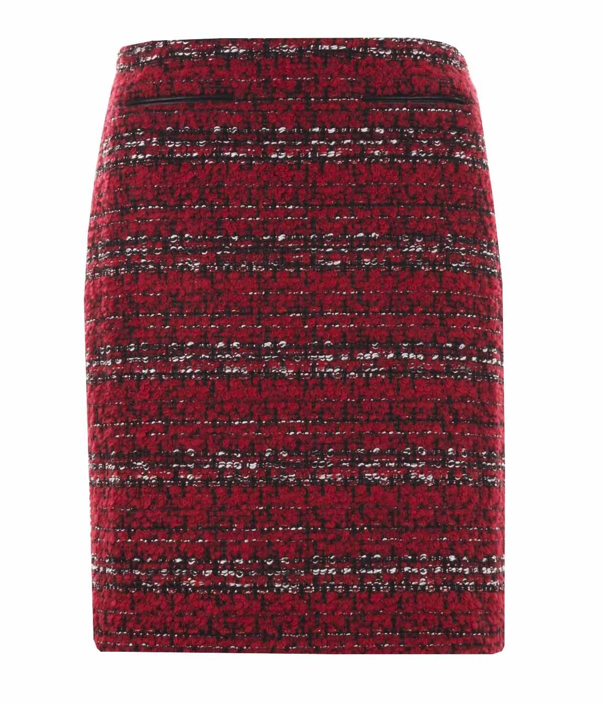 Straight boucle skirt with lurex yarns  0